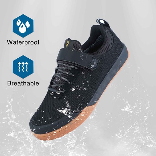 SANDUGO Men's Mountain Bike Shoes Elastic Closure | Lightweight, Waterproof, Breathable MTB Shoes
