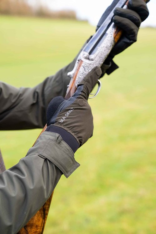 SEALSKINZ Broome Waterproof All Weather Shooting Glove, Olive, S