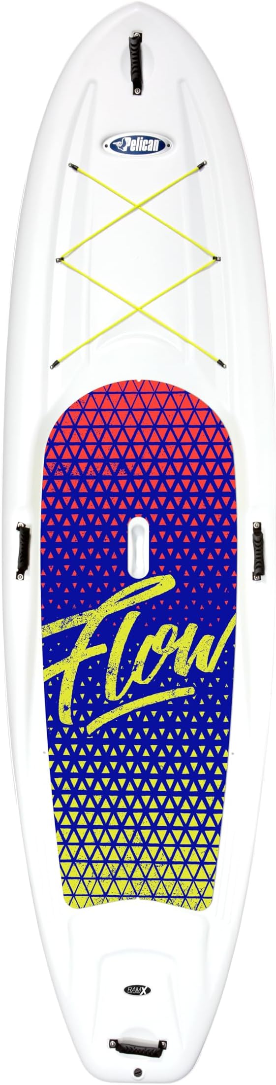 Pelican - Flow 106 Hardshell Stand-Up Paddle Board - Lightweight Board with a Bottom Fin for Paddling, Non-Slip Deck - Per...
