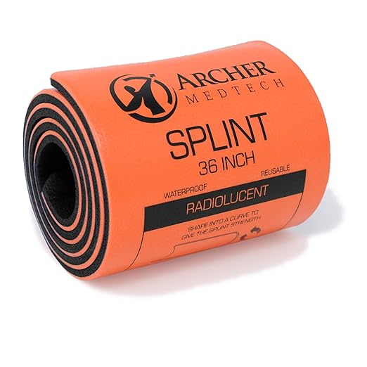 Archer MedTech Universal First Aid Splint – 36" Moldable Aluminum Emergency Splint for Injury Immobilization – Lightweigh...