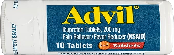 Advil Pain Reliever and Fever Reducer, Pain Relief Medicine with Ibuprofen 200mg for Headache, Backache, Menstrual Pain an...