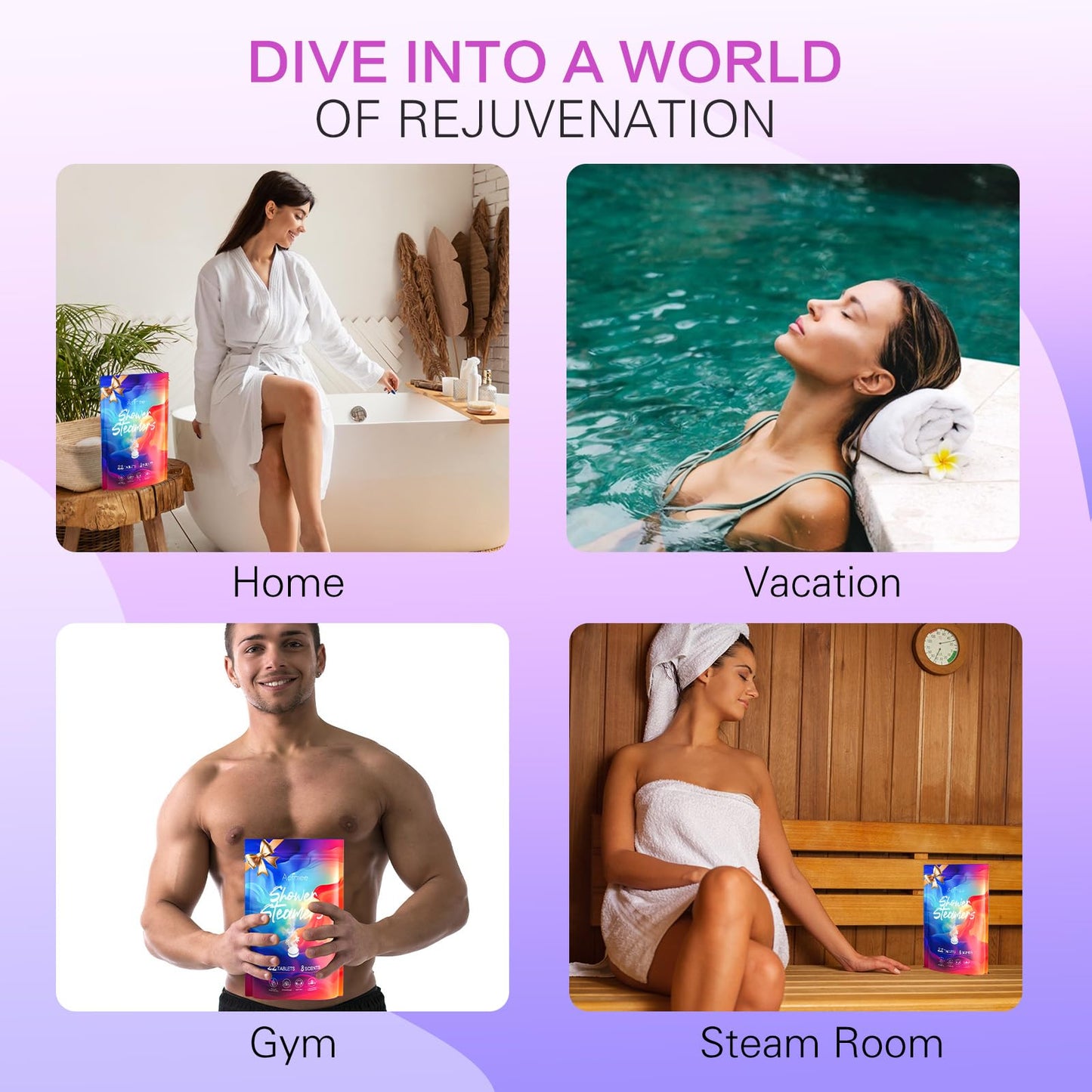 Aofmee Shower Steamers Aromatherapy 22 Pack - Shower Bombs Christmas Gifts for Women Stocking Stuffers, Shower Tablets with Essential Oils for Relaxation, Self Care Birthday Gifts for Women and Men