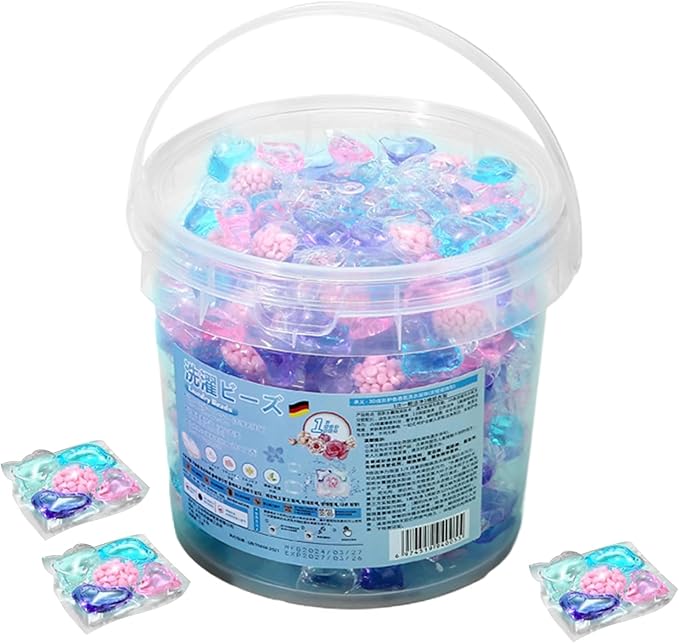 Laundry Detergent Pods – 40 Tablets Deep Cleaning Laundrys Soap Beads | Laundry Pods With Scented Beads Stain Removal, Color Protection & Fabric Softening