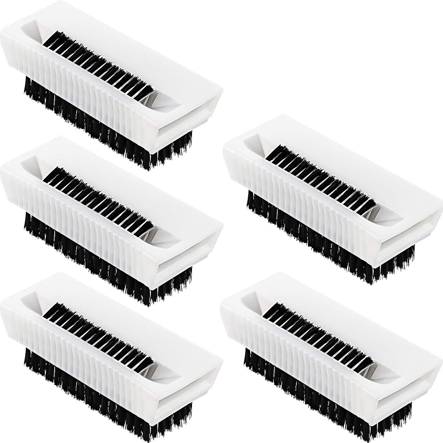 Boao 5 Pcs Nail Scrubbers Hand Scrub Brushes for Nail Cleaning Fingernail Soft Non Disposable Scrub Plastic Hands Cleaning Brush