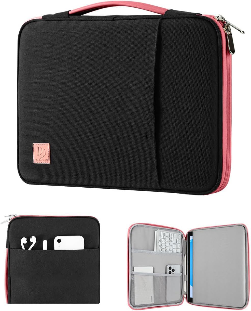 Dadanism 9-11 Tablet Sleeve Organizer Carrying Case With Handle For Ipad 10Th Gen 10.9, I Pad 9/8/7Th Gen 10.2, Ipad Air Pro 11,