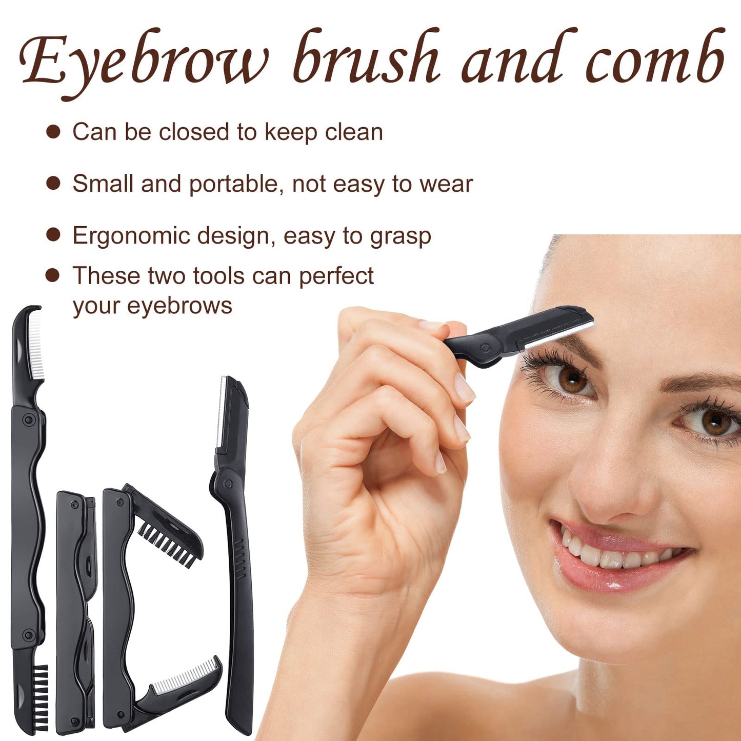 Bencailor 17 Pcs Eyelash Curlers Kit Lash Curler Eyelash Comb Seperator Extension Tweezers Eyebrow Brush Scissors False Eyelashe
