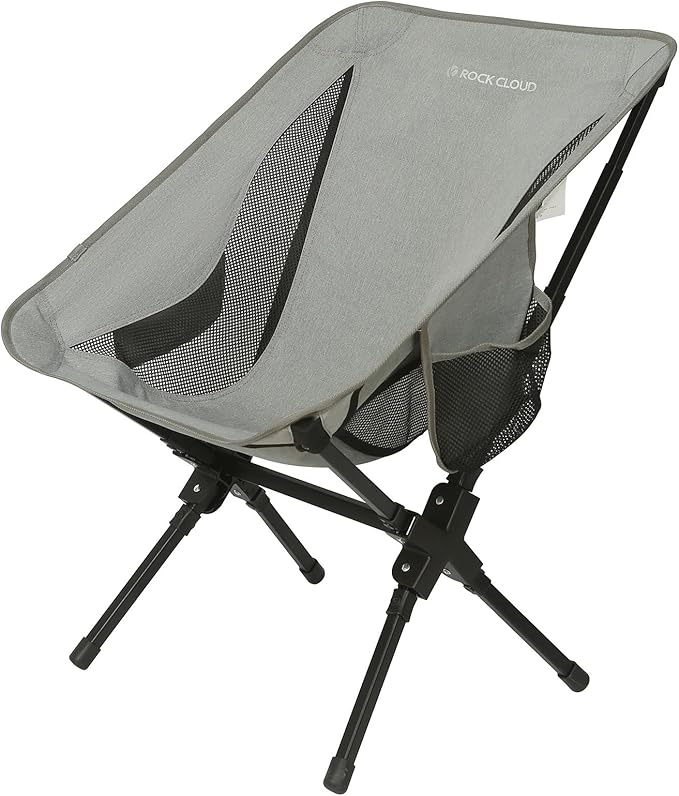 ROCK CLOUD Portable Camping Chair Ultralight Folding Camp Chairs Outdoor for Camp Hiking Backpacking Lawn Beach Sports