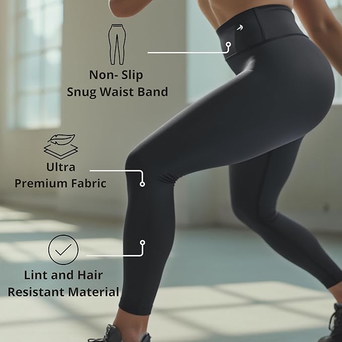CompressionZ Women's Compression Leggings High Waisted Performance Shaping Gym, Pilates, Travel, Yoga, Workout Pants