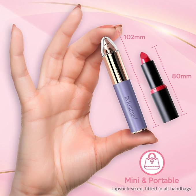 Eyebrow Hair Remover for Women | 18K Gold-Plated Head | 360° LED Light Portable Painless Electric Epilator·