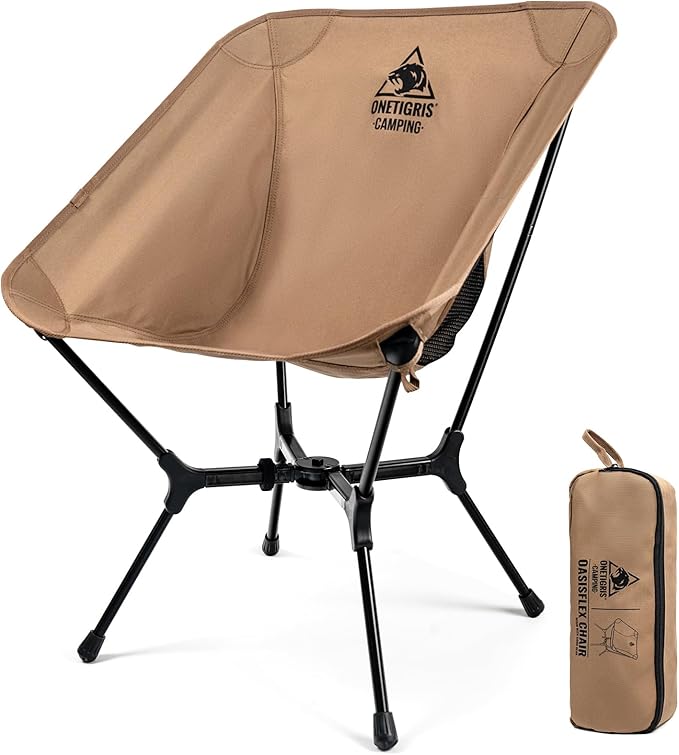 ONETIGRIS OasisFlex Camping Chair,Portable Chair with Carry Bag,Great for Camping,Beach,Picnic,Park,Lawn,Sports and Outdoo...