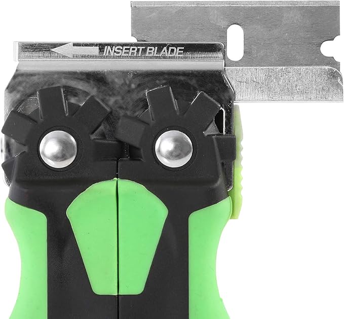 OEMTOOLS 26502 11 Piece Multi-Purpose Razor Blade Scraper, Window Scraper, Sticker Scraper Tool, Flat Blade Scraper, Plastic Razor Scraper