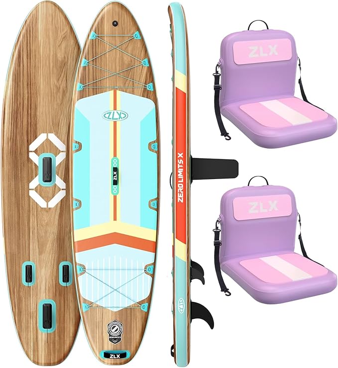 ZLX 11'6" x 35" Paddle Board & 2 x Paddle Board Seat