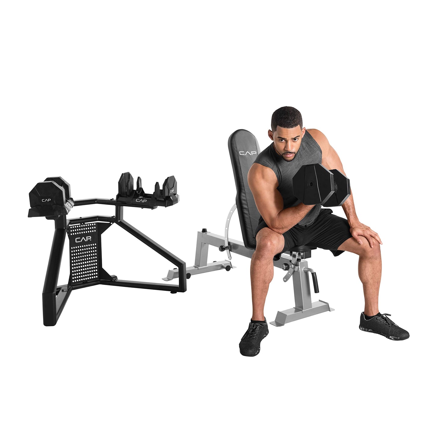 CAP Barbell Adjustabell Dumbbell 50-Pound Pair