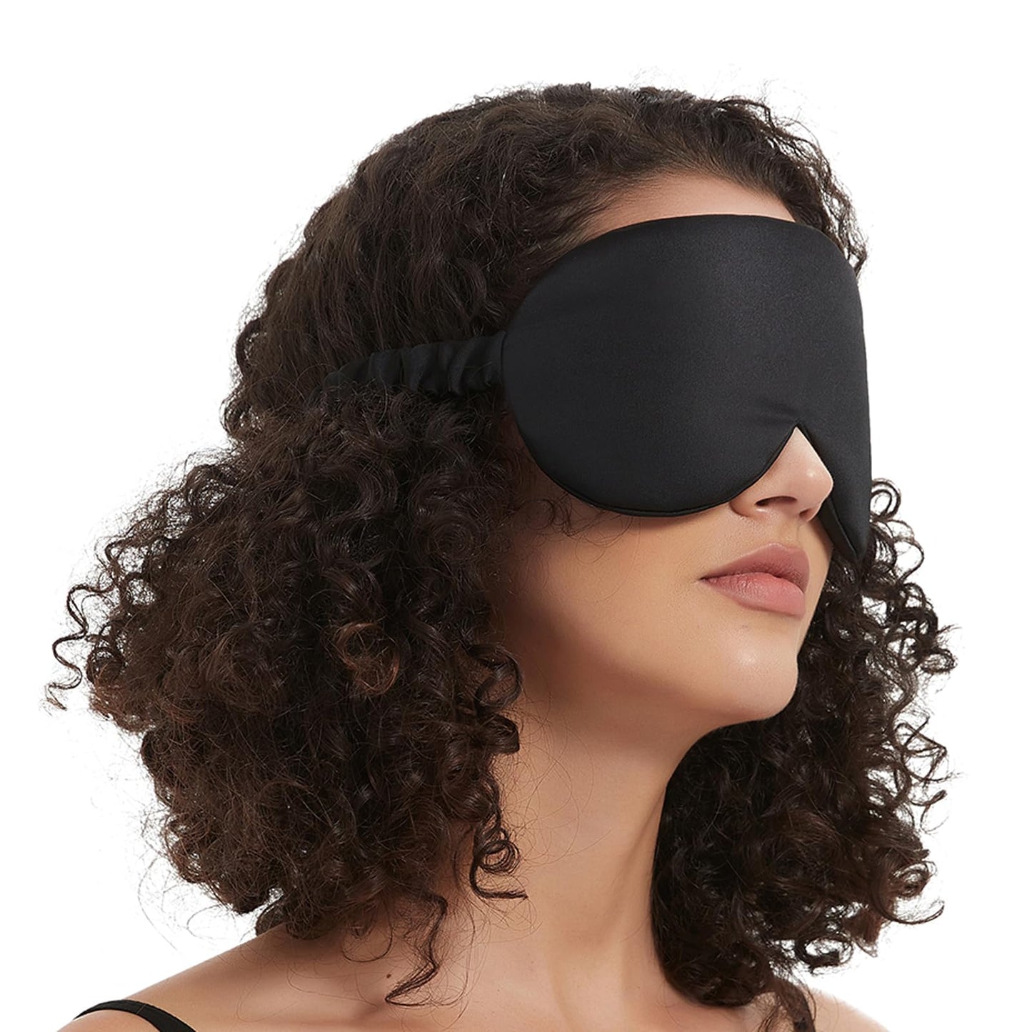 ALASKA BEAR Sleep Mask with Silk-Covered Headband for Hair Care, Silk Eye Mask Comfortable Scrunchy Band Over Ears (Built-in Contour Insert, Luxury 22 Momme)