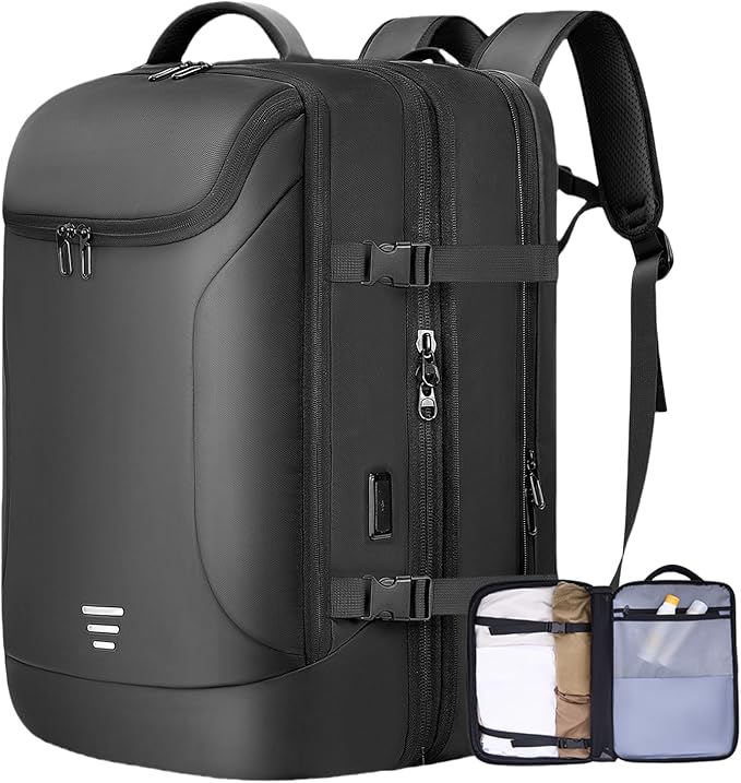 JLTDS Travel Backpack for Men 50L Expandable Flight Approved Carry on Backpacks Luggage for Travel Water Resistant 17.3 in...