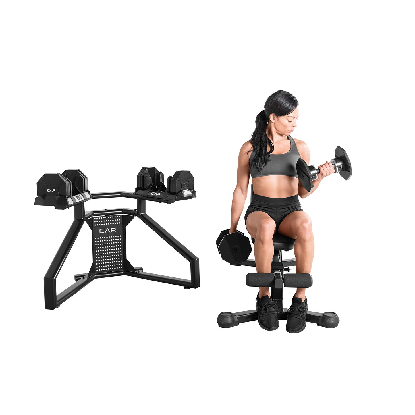 CAP Barbell Adjustabell Dumbbell 50-Pound Pair
