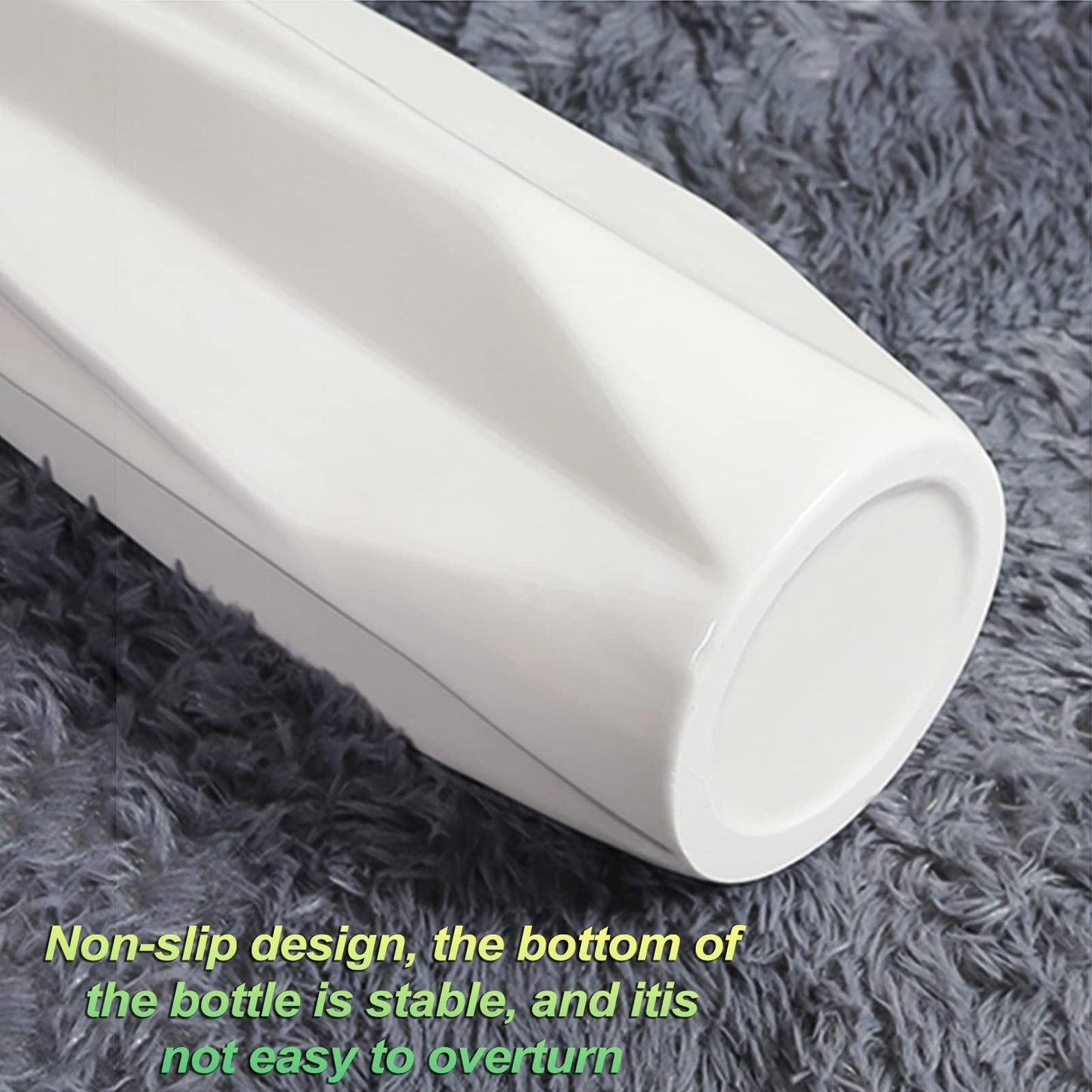 FKTHYO Floor vase Accessories Large Floor Vase,White Ceramic Vase,Handcrafted,Sophisticated Vessel for Decorative Branches and Dried Flowers (White 45cm)