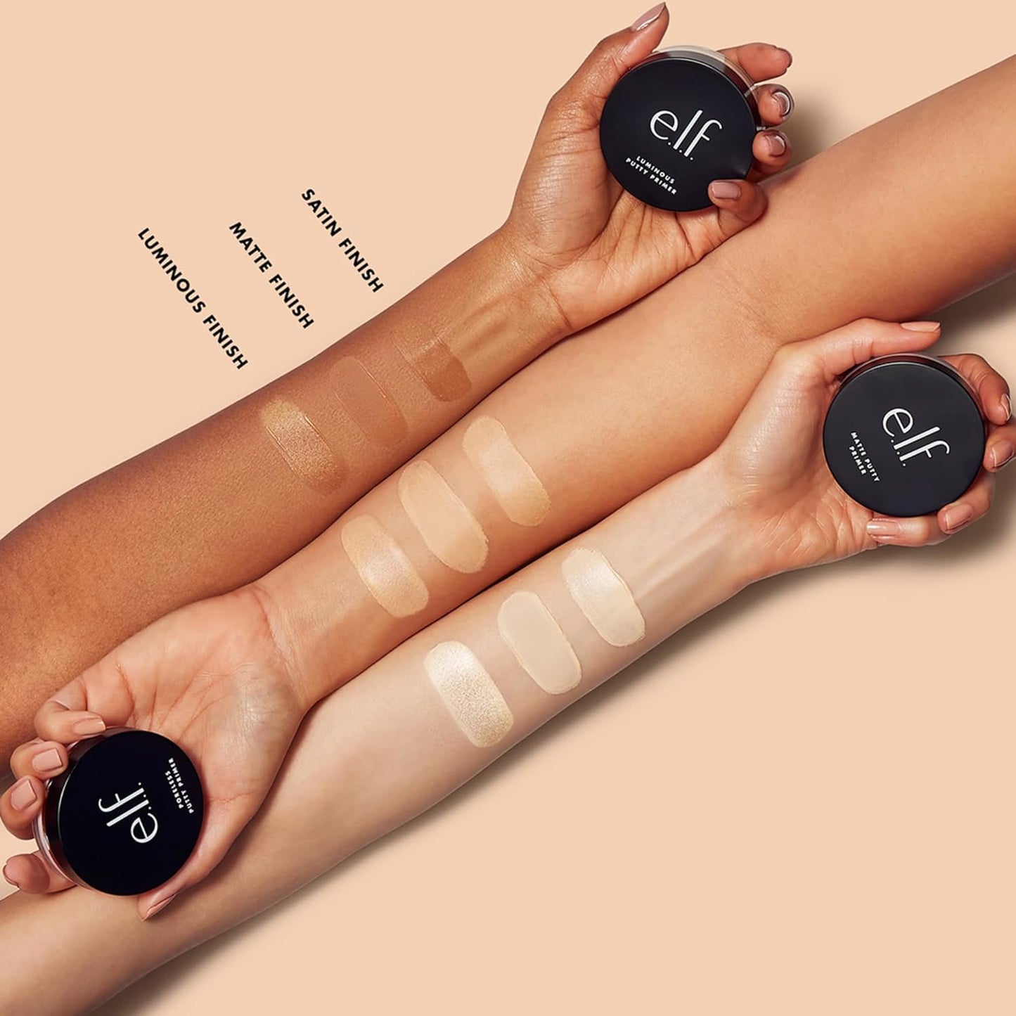 e.l.f. Poreless Putty Primer, Silky, Skin-Perfecting, Lightweight, Long Lasting, Smooths, Hydrates, Minimizes Pores, Flawless Base & Finish, All-Day Wear, Ideal for All Skin Types, 0.74 Fl Oz