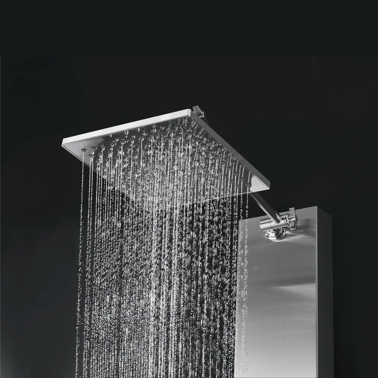 Blue Ocean 48" Stainless Steel SPS822A Shower Panel Tower with Rainfall Shower Head and Spout