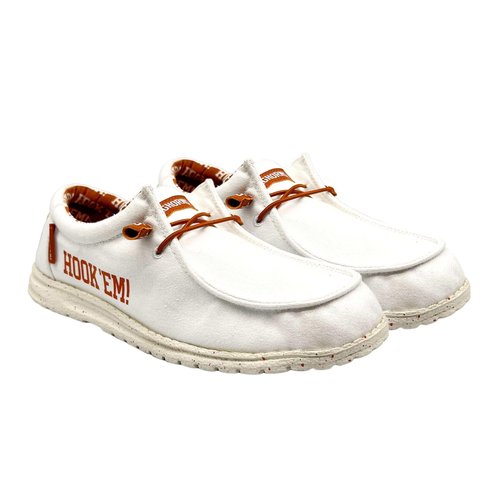Vaccari Men's Nate Off White Longhorns Slip-On Loafers | Comfortable & Light-Weight Casual Shoes - Size 13