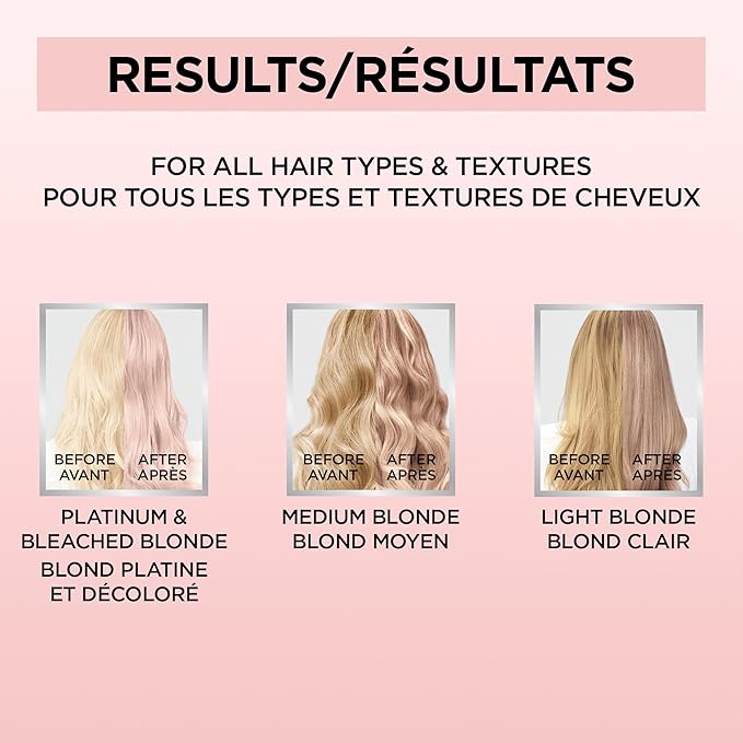 L’Oréal Paris Le Color Gloss One Step In-Shower Toning Hair Gloss, Neutralizes Brass, Conditions & Boosts Shine, Blush Blonde, 4 fl oz