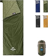 Naturehike Lightweight Compact Sleeping Bag, 59℉/32℉ Envelope Ultralight Backpacking Sleeping Bag Portable, Waterproof wit...