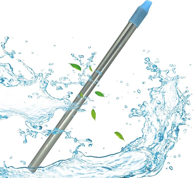 Personal Water Filter Straw, Reusable Stainless Steel Water Filter Drinking Straw Portable Outdoor Emergency Survival Gear...