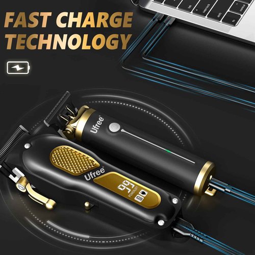 Ufree Beard Trimmer for Men, Cordless Hair Clippers, Electric Razor Shavers for Men, Professional Clippers and Trimmers Set, Cordless Clippers for Hair Cutting