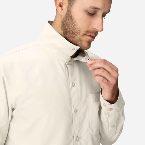 MARMOT Men's AirExchange UPF 40 Long Sleeve Shirt - Lightweight Breathable Quick-Dry, Birch Bark, Medium