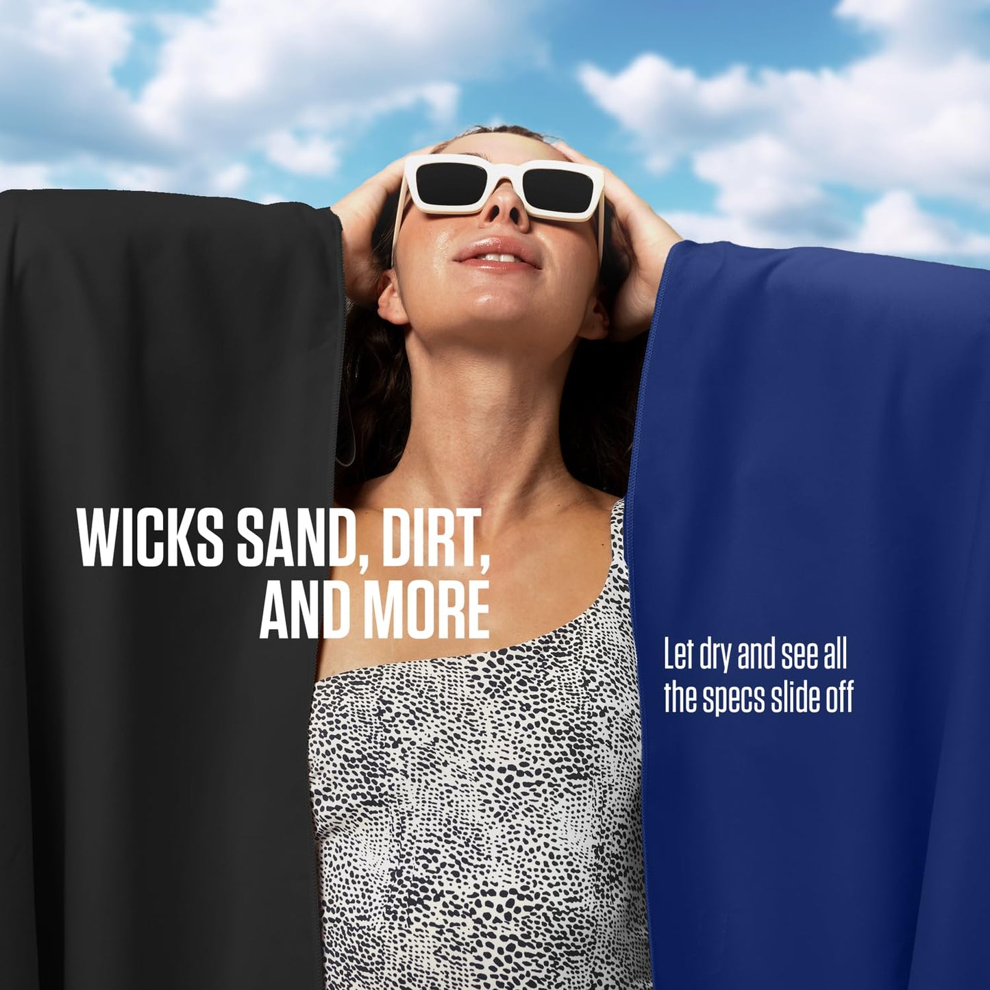 VENTURE 4TH Quick Dry Towel. Microfiber Travel Towel Ideal for Camping, Hiking, Backpacking, Gym. Lightweight & Fast Drying Travel Towels for Body. Compact & Easy to Pack - Black (40.00" x 21.00")