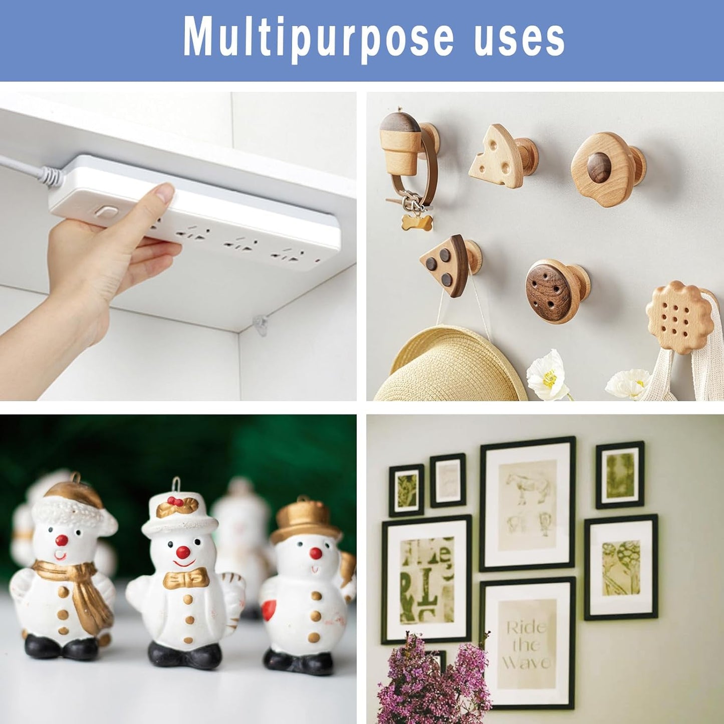 Double Sided Sticky Dots with Pull Tab, 0.79" Adhesive Sticky Tack Tape, Clear Museum Putty Sticky Glue for Wall Hanging, Crafts, Balloons, Poster, Decorations No Residue, 126 Dots