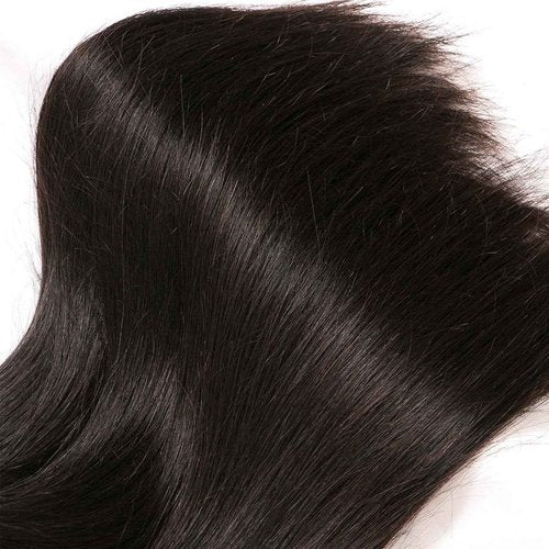 12A Human Hair Bundles Straight 100% Unprocessed Brazilian Virgin Hair Weave 3 Bundles Silky Black Hair for Black Women 20 22 24 Inch