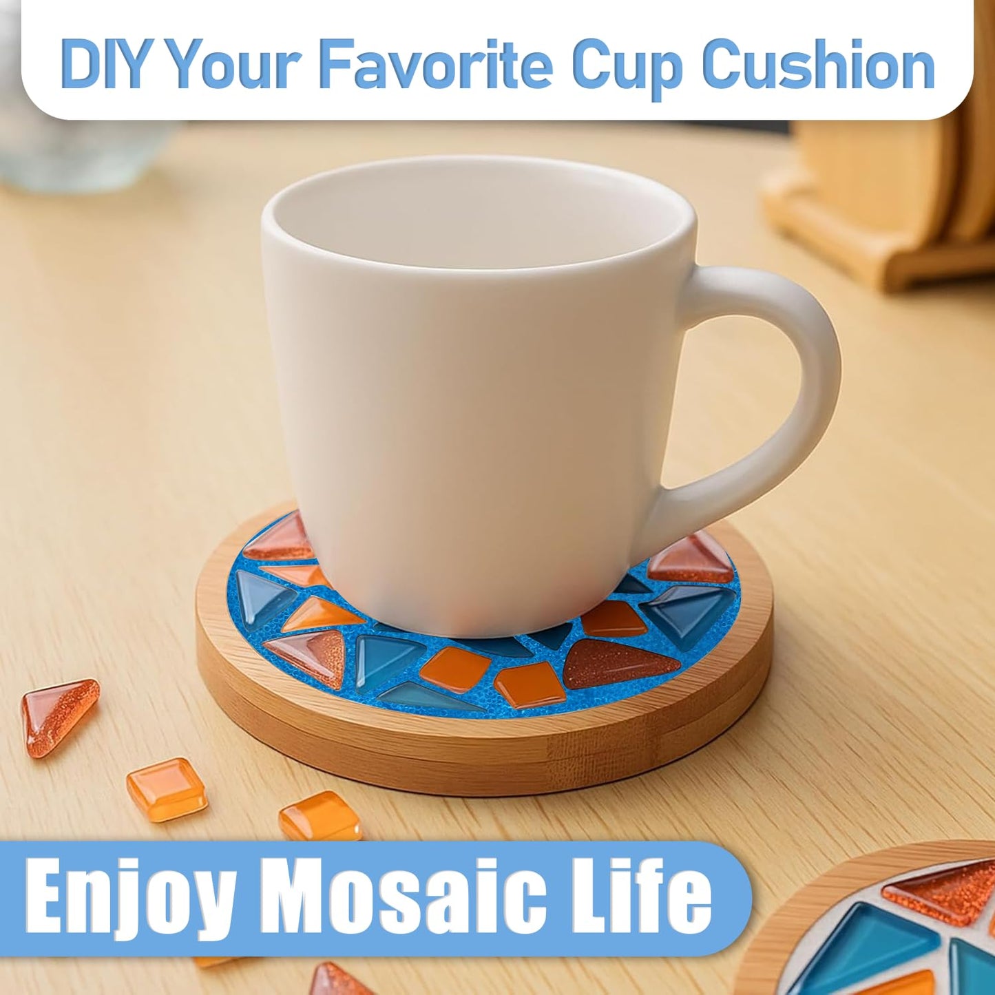 Mosaic Crystal Grout, Mosaics Tile Tools, Mosaic Tile Accessories – Essential for Handmade Grouting and Perfect for DIY Craft Projects (Blue, 4.5oz)