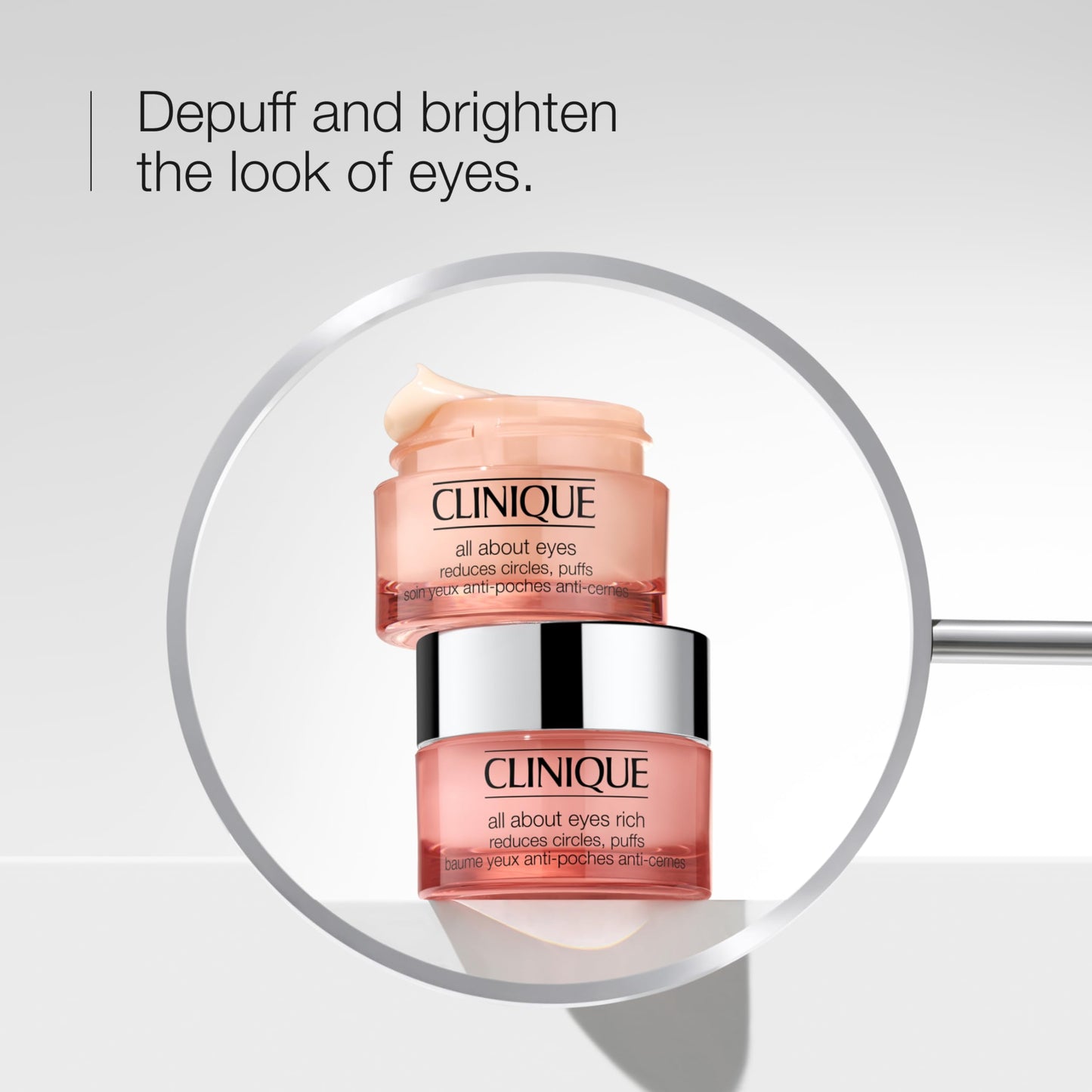 Clinique All About Eyes Rich Eye Cream For Dark Circles With Hyaluronic Acid | Hydrating, Brightening + Depuffing, 1 Ounce