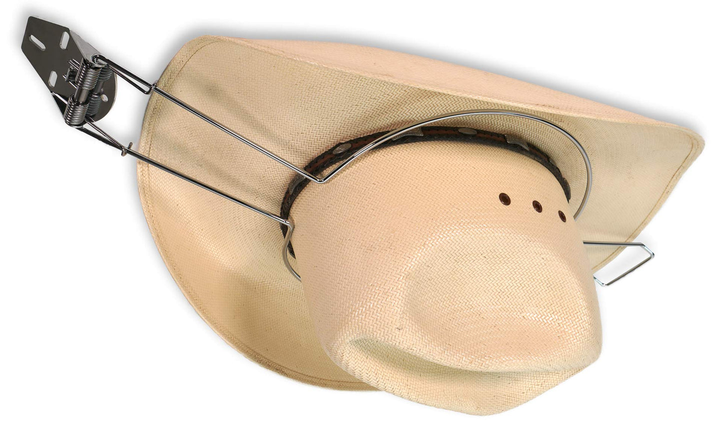 Southwestern Equine Cowboy Hat Holder for Trucks - Beige - Adult Men's Western Style - Spring, Summer - Baseball Cap, Cowboy Hats - Sun Protection - One Size - Hat Clip