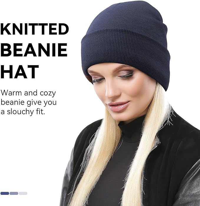 OZERO Winter Beanie Daily Hat - Thermal Polar Fleece Ski Stocking Skull Cap for Men and Women