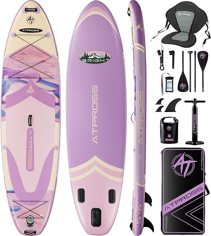 11'6"x35" Inflatable Stand Up Paddle Board 450LBS Weight Capacity Extra Wide Non-Slip Stable Deck Adult SUP,Premium Access...
