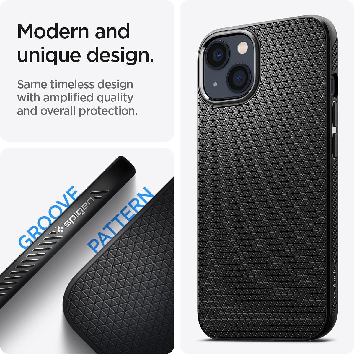 Spigen Liquid Air Designed For Iphone 13 Case (2021) - Matte Black