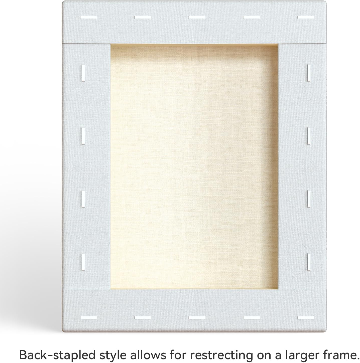 PHOENIX 8x10 Inch 6 Pack Artist Canvas - Small Stretched Canvases for Painting - 3/4 Inch Profile, 100% Cotton 11 Oz. Gesso Primed White Blank Professional Canvas Oil & Acrylic Paints