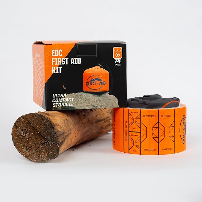 Duct-Aid Compact First Aid Kit, Medical Grade Adhesive, Emergency Response Kit, 1 Pound (Full Kit)