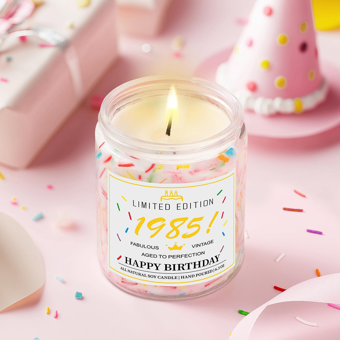 40th Birthday Gifts Women-1985 40th Birthday Decorations-Spa Gift Baskets with Blanket for Women Over 40 Year Old Birthday Gifts Ideas for Her Mom Sister Friend Wife Aunt, Back in 1985 Poster