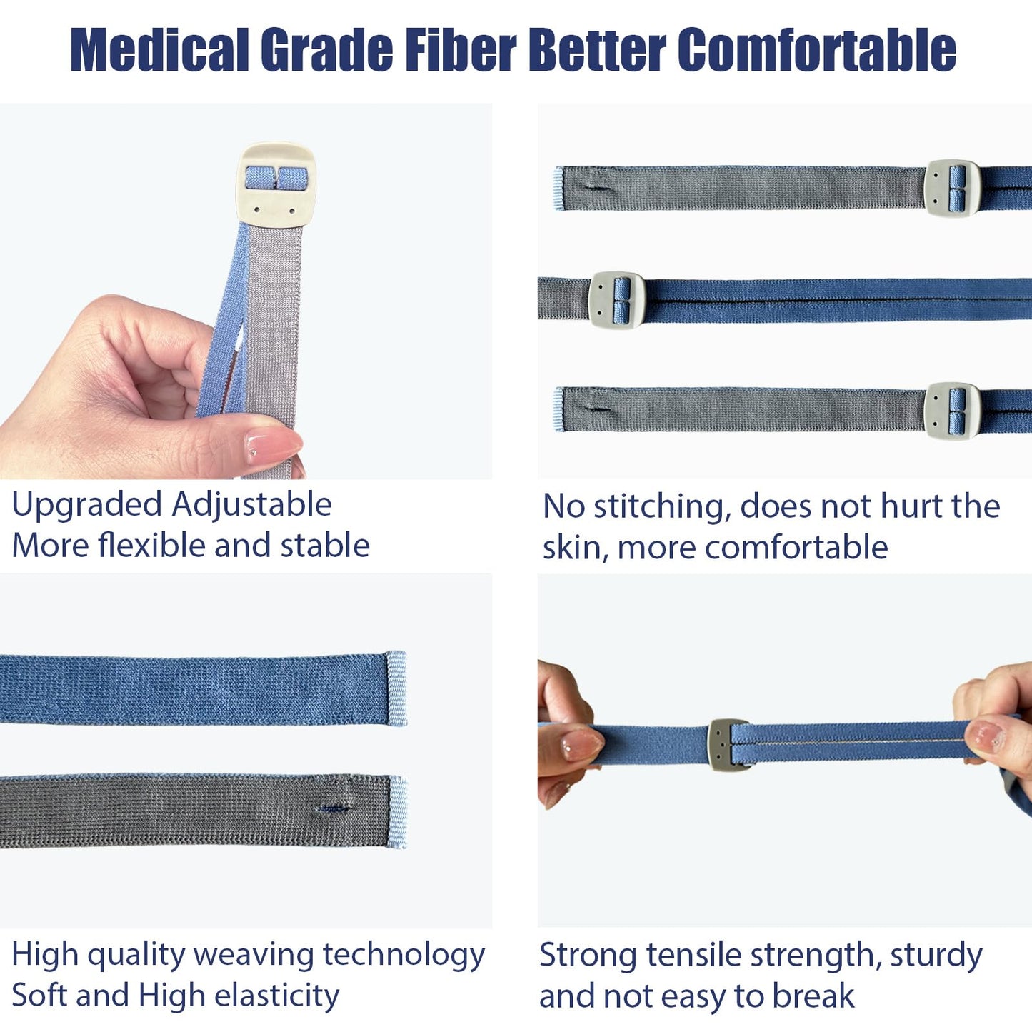 GJX 3 Packs Replacement Nasal Mask Headgear Straps for Airfit P10 and N30 Upgraded Adjustable CPAP Headgear Compatibility with P10/N30 CPAP Head Strap(Without Nasal Pillow Frame)