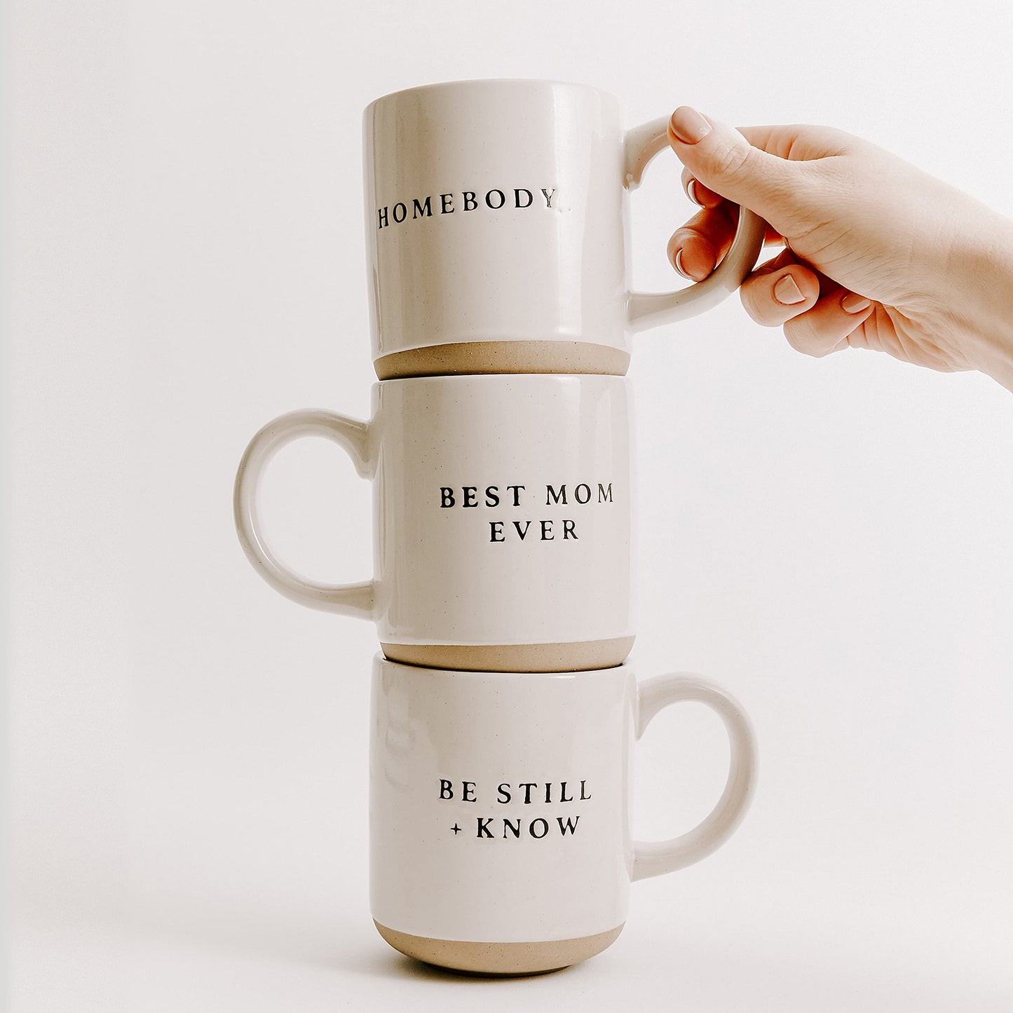 Sweet Water Decor Choose Joy Stoneware Coffee Mugs | Novelty Coffee Mugs | Microwave & Dishwasher Safe | 14oz Coffee Cup | Inspirational Gifts | Gifts for Her