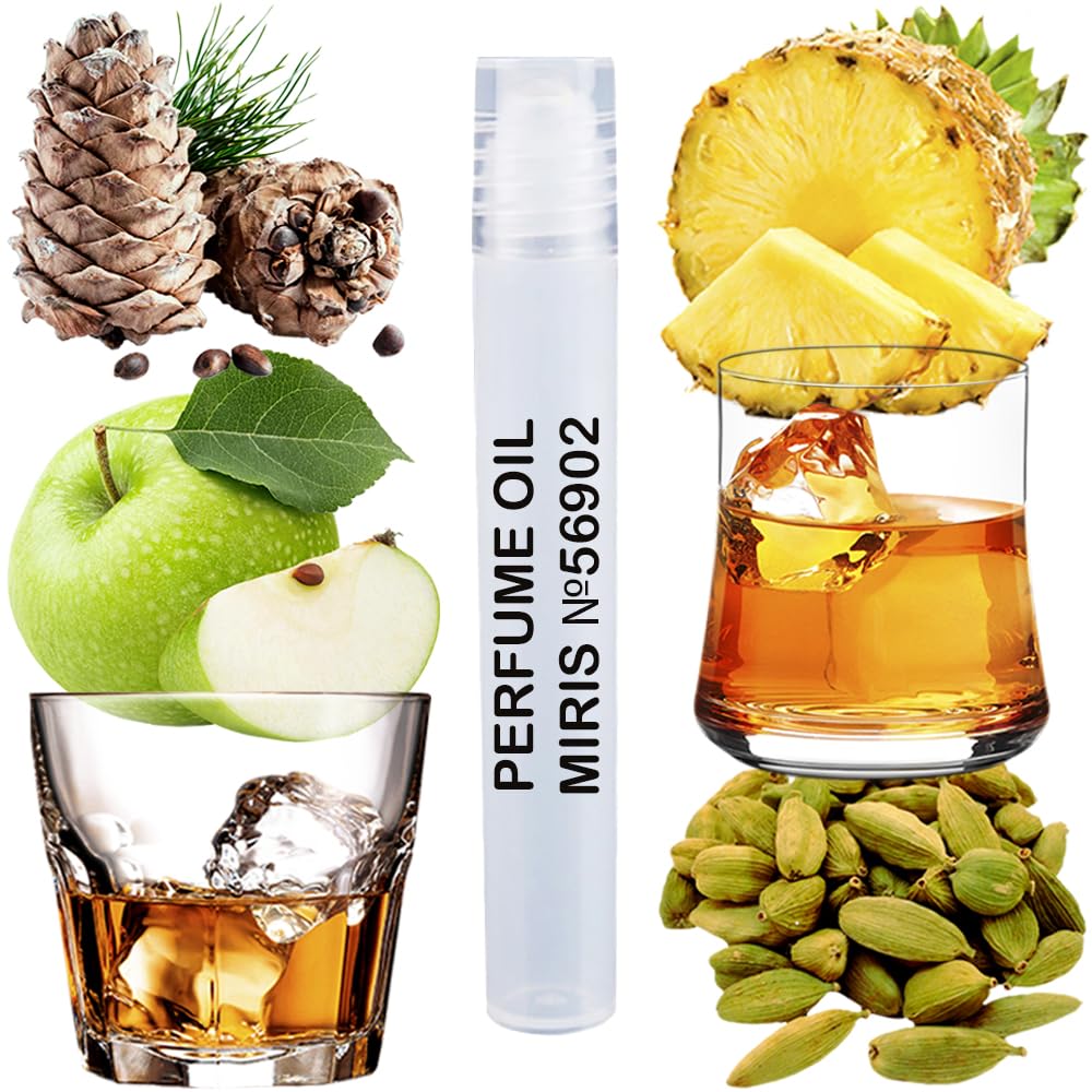 MIRIS No. 56902, Inspired by Apple Brandy On The Rocks, Long-Lasting Unisex Perfume Oil for Women & Men Roll-On, Rollerball 0.34 Fl Oz / 10 ml