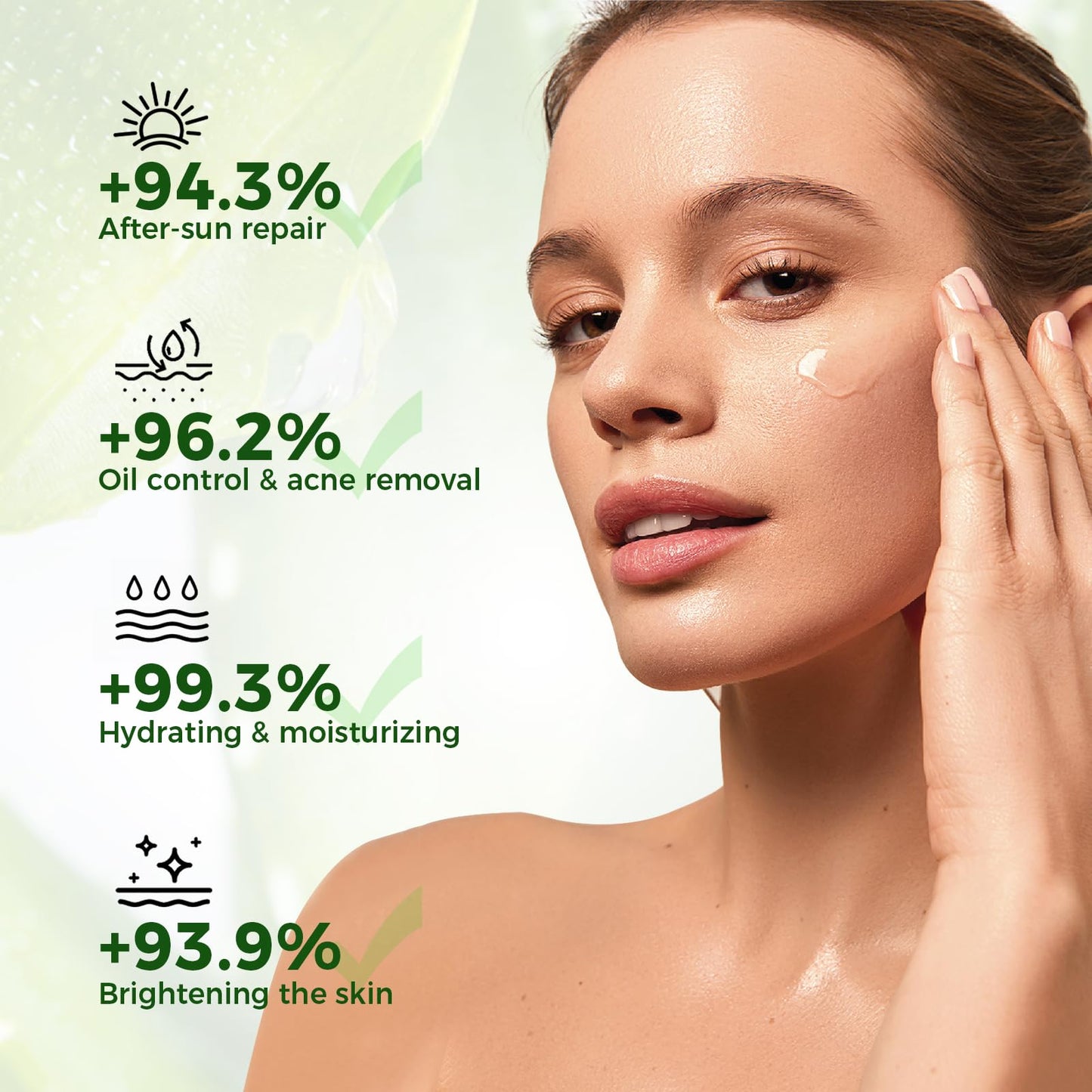 OUKEY Aloe Vera Gel - Soothing, Hydrating, and Nourishing for Face & Body 5.07 Fl Oz | 98% Natural Aloe Vera, Pure & Organic for