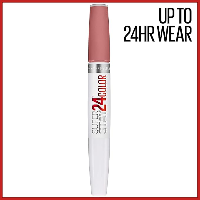 Maybelline SuperStay 24, 2-Step Liquid Lipstick, Loaded Latte