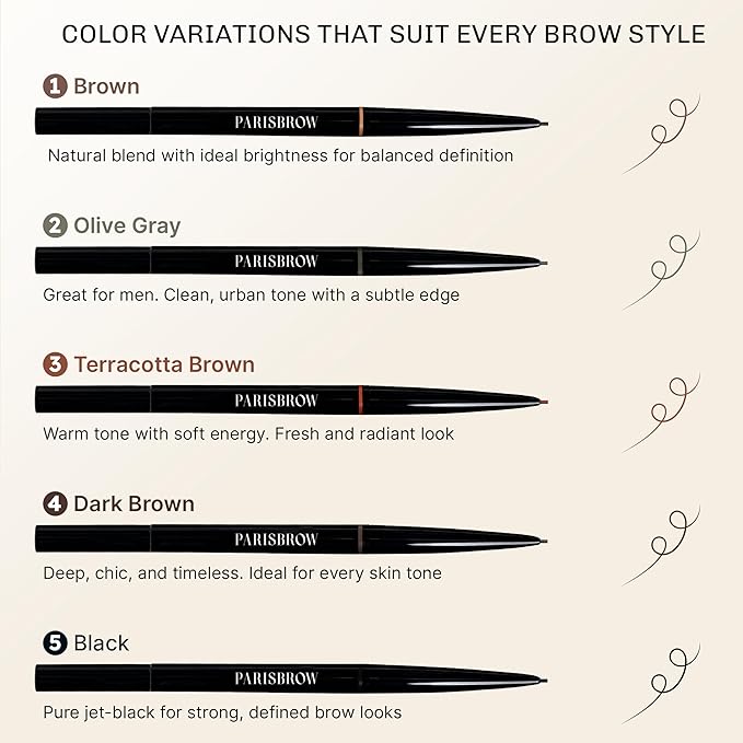PARISBROW Slim Brow Pencil 02/Olive Gray