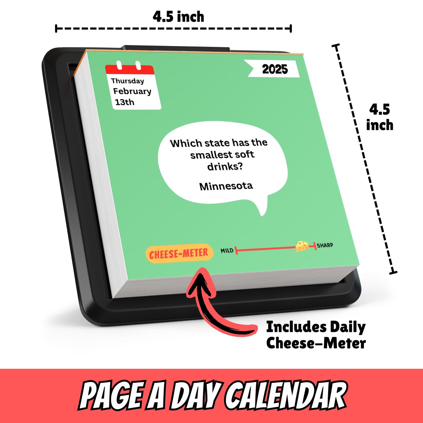 Dad Joke Desk Calendar 2025 - Funny Gifts for Dad, Page a Day Desk Calendar with 365 Daily Dad Jokes, White Elephant Gifts, Fathers Day Dad Gifts, Gifts for Men, Stocking Stuffers, Dad Christmas Gifts