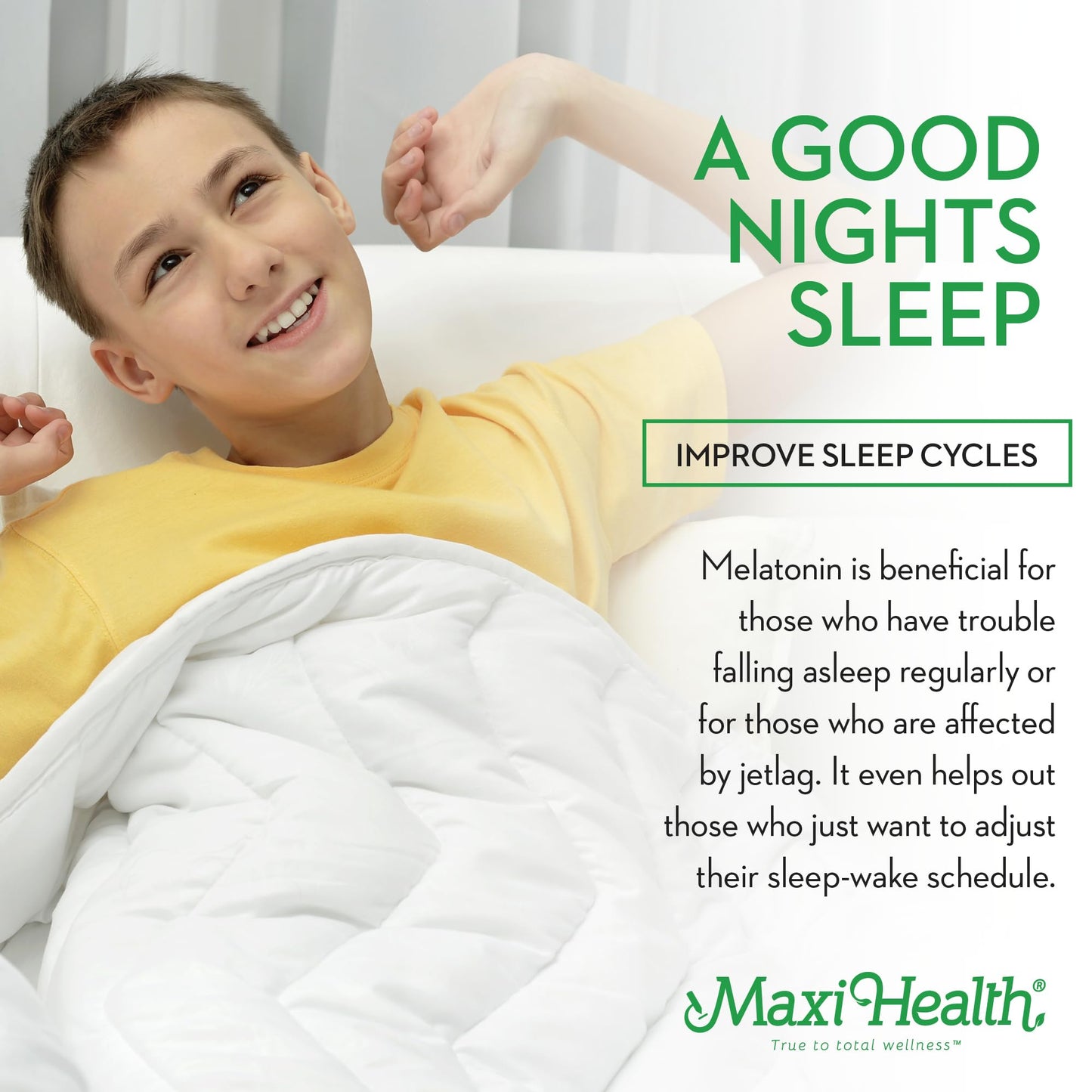 Maxi-Health Liquid Melatonin Drops for Kids - 2 Fl Oz 177 Servings With Dropper - Natural Sleep Aid Supplement for Children And Teens - Helps Fall Asleep Faster And Stay Sleeping Longer