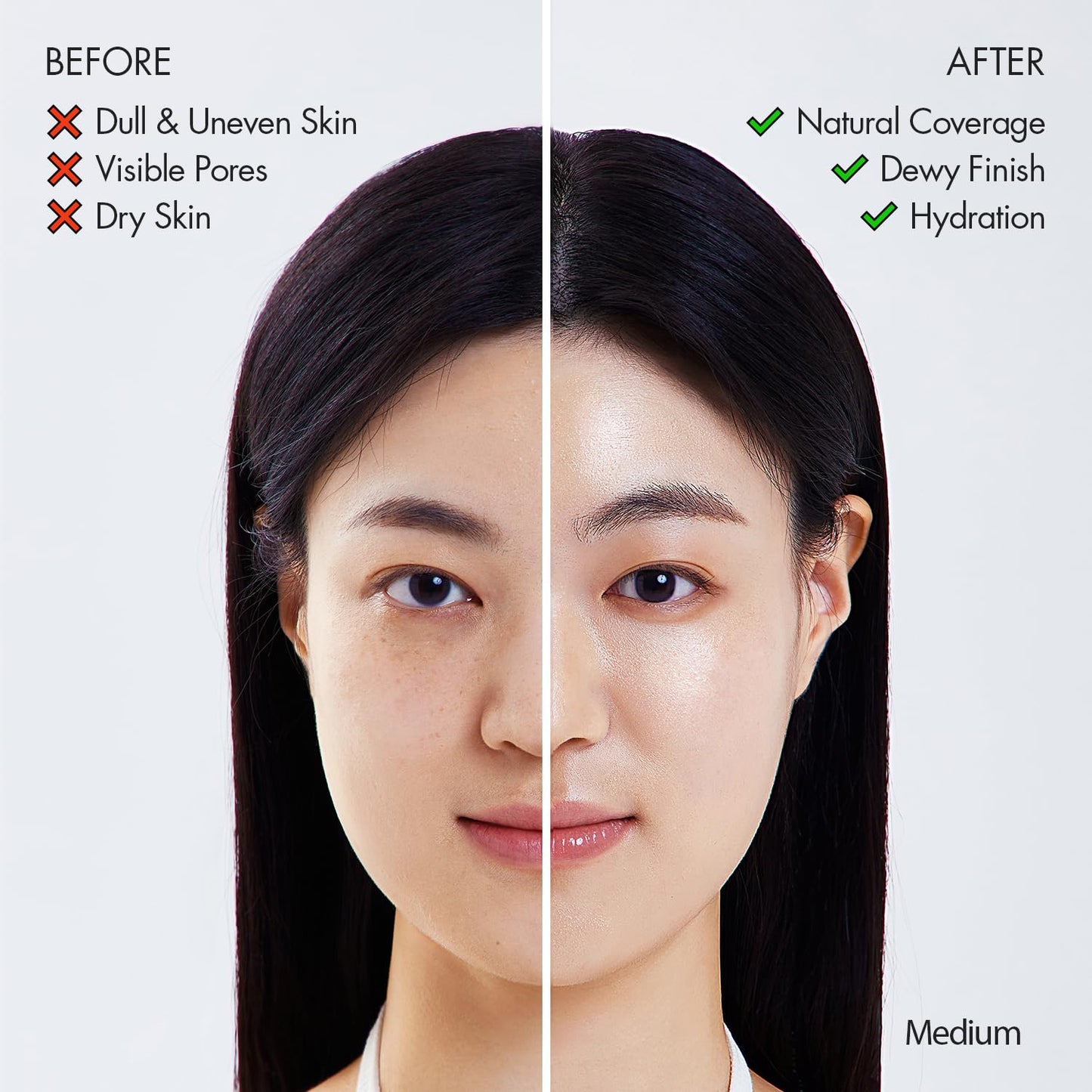AGE20'S Signature Essence Pact SPF 50+ | Pack of 1 | 27 Medium | Cream Foundation, Dewy Finish, Natural Coverage | Korean Cushion Foundation